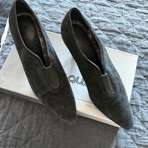 AQUATALIA BLACK SUEDE WATERPROOF SHOES SIZE 8